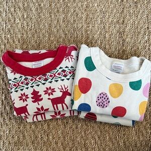 Set of 2 Hanna Andersson Holiday Pajamas, Size 150 (12)